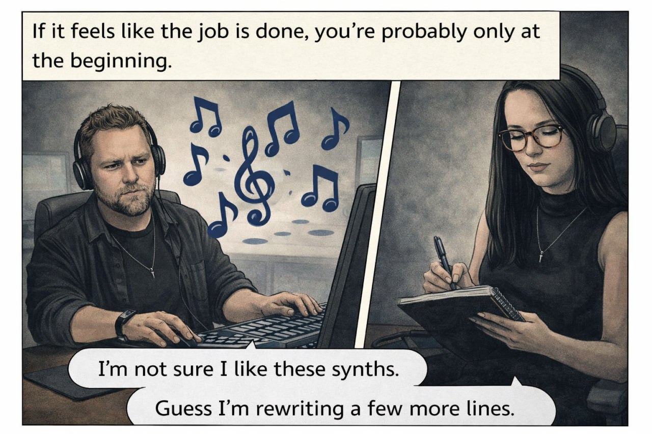 Mind Games Release Battle comic panel 2